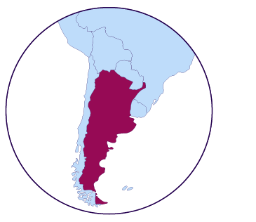 Icône de carte de l'Argentine