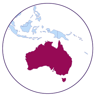 Icono de mapa Australia