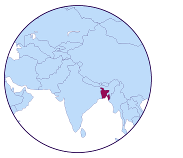 Icono de mapa Bangladesh
