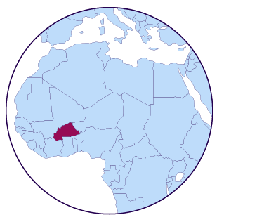 Icône de carte du Burkina Faso