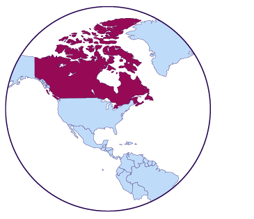 Icono de mapa Canadá