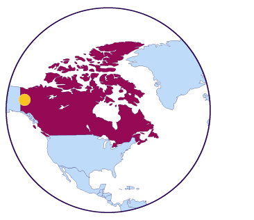 Icône de carte du Canada (Yukon)