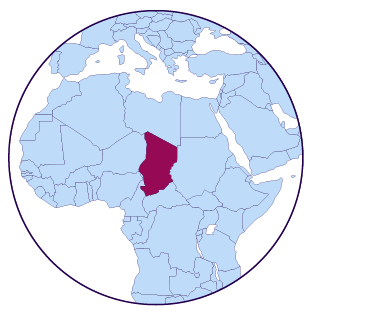 Icône de carte du Tchad