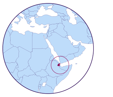Icône de carte de Djibouti