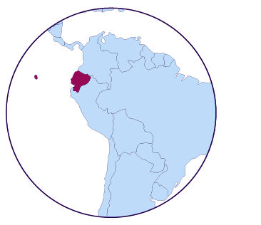Icône de carte de l'Équateur