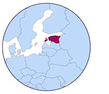 Icône de carte de l'Estonie