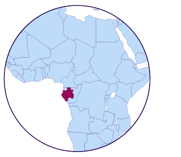 Icône de carte du Gabon