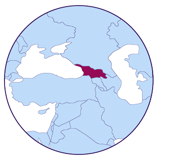 Icône de carte de Géorgie