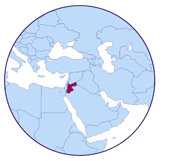 Icono de mapa Jordania