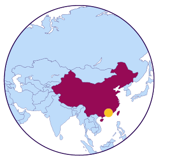 Icono de mapa Hong Kong, China