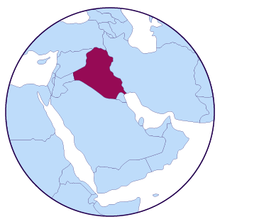 Icône de carte de l'Iraq
