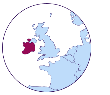 Icône de carte de l'Irlande