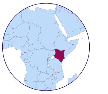 Icône de carte du Kenya