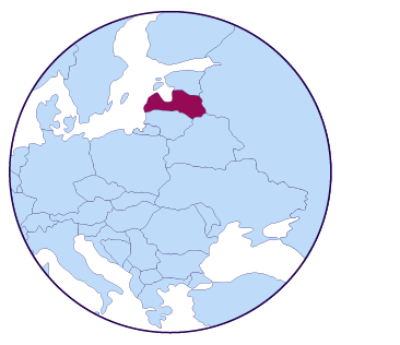 Icône de carte de Lettonie