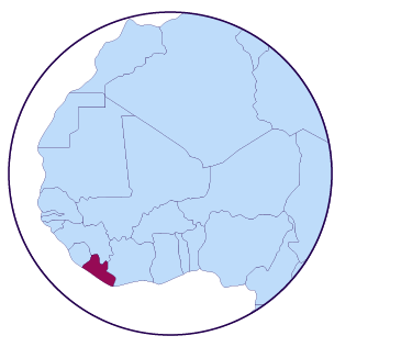 Icône de carte du Libéria