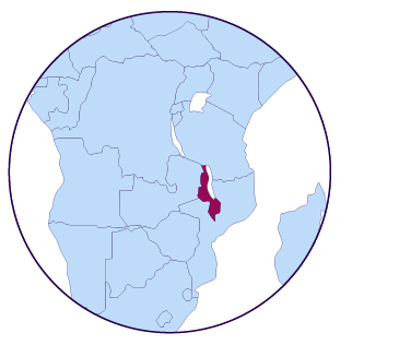 Icône de carte du Malawi