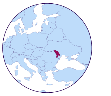 Icône de carte de Moldova