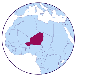 Icono de mapa Níger