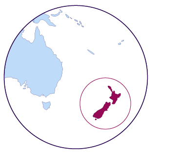 Icône de carte de Nouvelle-Zélande