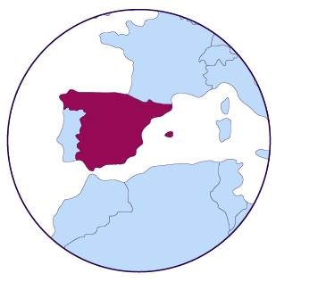 Icône de carte d'Espagne