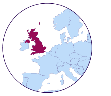 Icône de carte du Royaume-Uni de Grande-Bretagne et d’Irlande du Nord