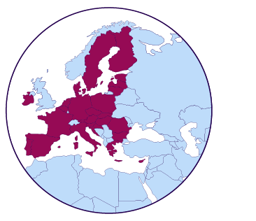 Icono de mapa Unión Europea