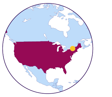 Icône de carte des États-Unis (État de New York)