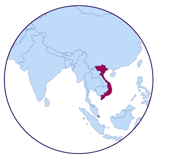 Icône de carte du Vietnam